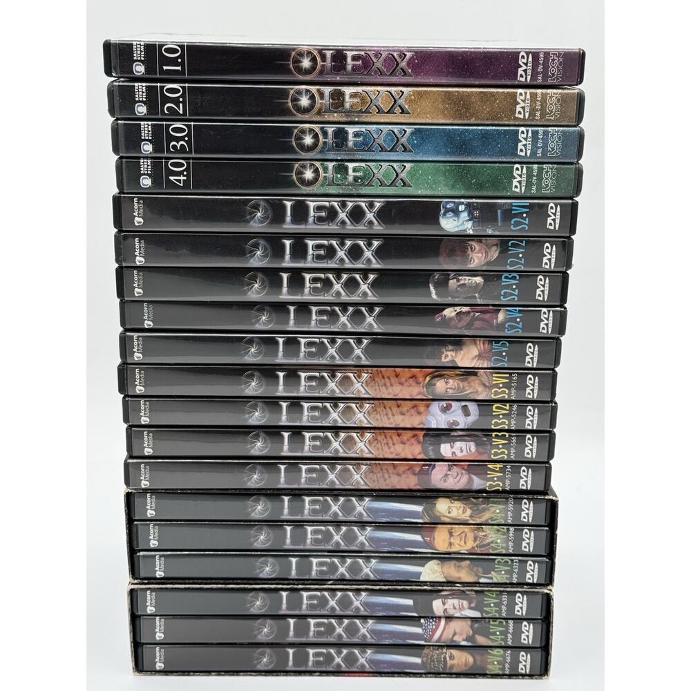 Lexx Series Seasons 1-4 DVD Lot Sci-Fi Cult (Rare Set S1 TV Movies) Very Nice